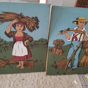 Hand painted home decor plaques